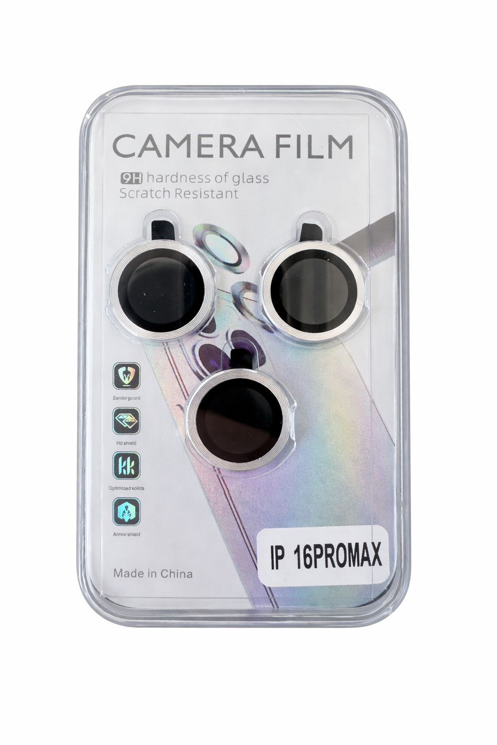 Lentes Protectores de Camaras Celulares  iPhone 16 Pro Max Plateado