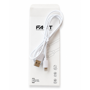 Cable USB-LIGHTNING PVC Blanco