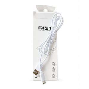 Cable USB-C PVC Blanco